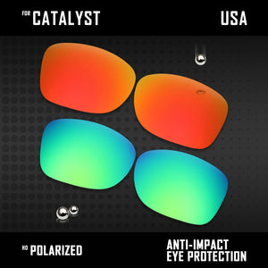 Anti Scratch Polarized Replacement Lenses for-Oakley Catalyst OO9272 Options