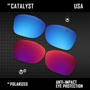 Anti Scratch Polarized Replacement Lenses for-Oakley Catalyst OO9272 Options