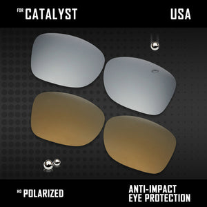 Anti Scratch Polarized Replacement Lenses for-Oakley Catalyst OO9272 Options