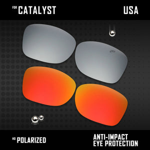 Anti Scratch Polarized Replacement Lenses for-Oakley Catalyst OO9272 Options