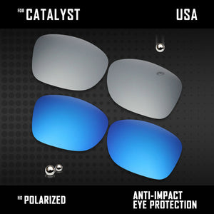 Anti Scratch Polarized Replacement Lenses for-Oakley Catalyst OO9272 Options