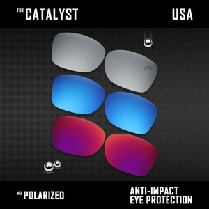 Anti Scratch Polarized Replacement Lenses for-Oakley Catalyst OO9272 Options