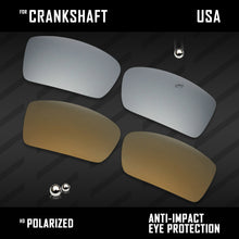 Load image into Gallery viewer, Anti Scratch Polarized Replacement Lenses for-Oakley Crankshaft OO9239 Options