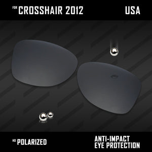 Anti Scratch Polarized Replacement Lenses for-Oakley Crosshair 2012 OO4060 Opt