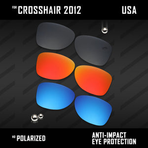 Anti Scratch Polarized Replacement Lenses for-Oakley Crosshair 2012 OO4060 Opt