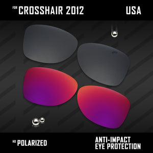 Anti Scratch Polarized Replacement Lenses for-Oakley Crosshair 2012 OO4060 Opt