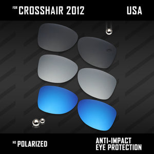 Anti Scratch Polarized Replacement Lenses for-Oakley Crosshair 2012 OO4060 Opt