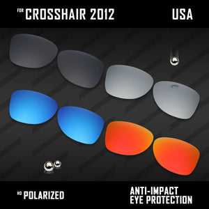 Anti Scratch Polarized Replacement Lenses for-Oakley Crosshair 2012 OO4060 Opt