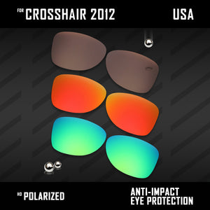 Anti Scratch Polarized Replacement Lenses for-Oakley Crosshair 2012 OO4060 Opt