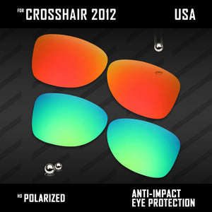 Anti Scratch Polarized Replacement Lenses for-Oakley Crosshair 2012 OO4060 Opt