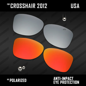 Anti Scratch Polarized Replacement Lenses for-Oakley Crosshair 2012 OO4060 Opt