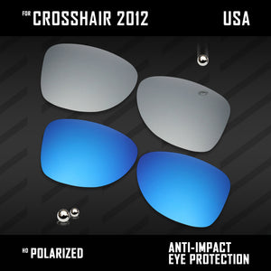 Anti Scratch Polarized Replacement Lenses for-Oakley Crosshair 2012 OO4060 Opt