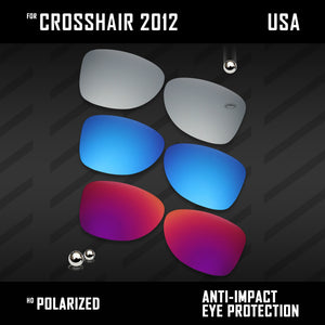 Anti Scratch Polarized Replacement Lenses for-Oakley Crosshair 2012 OO4060 Opt