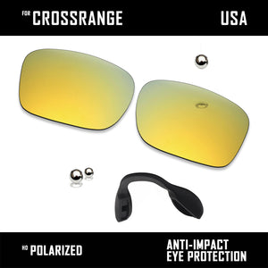Anti Scratch Polarized Replacement Lens & Nose Pads for-Oakley Crossrange OO9361