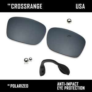 Anti Scratch Polarized Replacement Lens & Nose Pads for-Oakley Crossrange OO9361