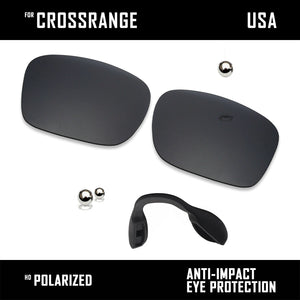 Anti Scratch Polarized Replacement Lens & Nose Pads for-Oakley Crossrange OO9361