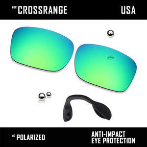 Anti Scratch Polarized Replacement Lens & Nose Pads for-Oakley Crossrange OO9361