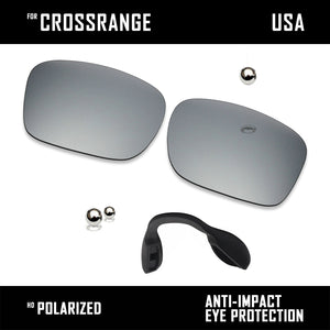 Anti Scratch Polarized Replacement Lens & Nose Pads for-Oakley Crossrange OO9361