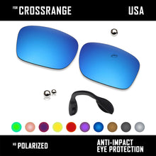 Load image into Gallery viewer, Anti Scratch Polarized Replacement Lens &amp; Nose Pads for-Oakley Crossrange OO9361