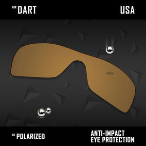 Anti Scratch Polarized Replacement Lenses for-Oakley Dart Options
