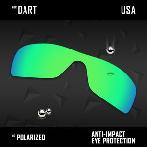Anti Scratch Polarized Replacement Lenses for-Oakley Dart Options