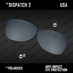 Anti Scratch Polarized Replacement Lenses for-Oakley Dispatch 2 OO9150 Options