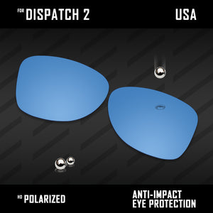 Anti Scratch Polarized Replacement Lenses for-Oakley Dispatch 2 OO9150 Options