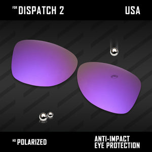 Anti Scratch Polarized Replacement Lenses for-Oakley Dispatch 2 OO9150 Options