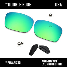 Load image into Gallery viewer, Anti Scratch Polarized Replacement Lens&amp;Nose Pads for-Oakley Double Edge OO9380