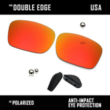 Load image into Gallery viewer, Anti Scratch Polarized Replacement Lens&amp;Nose Pads for-Oakley Double Edge OO9380