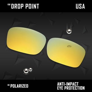 Anti Scratch Polarized Replacement Lenses for-Oakley Drop Point OO9380 Options