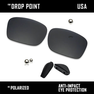 Anti Scratch Polarized Replacement Lens & Nose Pads for-Oakley Drop Point OO9367