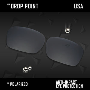 Anti Scratch Polarized Replacement Lenses for-Oakley Drop Point OO9380 Options