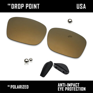 Anti Scratch Polarized Replacement Lens & Nose Pads for-Oakley Drop Point OO9367
