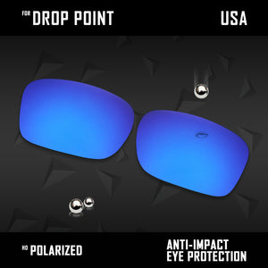 Anti Scratch Polarized Replacement Lenses for-Oakley Drop Point OO9380 Options