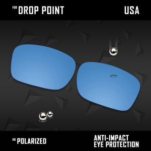 Anti Scratch Polarized Replacement Lenses for-Oakley Drop Point OO9380 Options