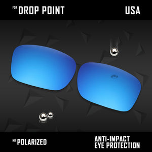 Anti Scratch Polarized Replacement Lenses for-Oakley Drop Point OO9380 Options