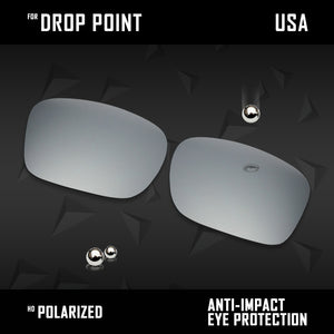 Anti Scratch Polarized Replacement Lenses for-Oakley Drop Point OO9380 Options