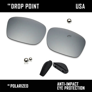 Anti Scratch Polarized Replacement Lens & Nose Pads for-Oakley Drop Point OO9367