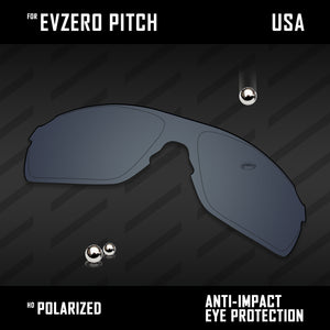 Anti Scratch Polarized Replacement Lenses for-Oakley EVZero Pitch OO9383 Options