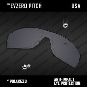 Anti Scratch Polarized Replacement Lenses for-Oakley EVZero Pitch OO9383 Options