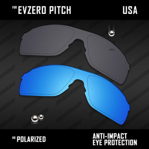 Anti Scratch Polarized Replacement Lenses for-Oakley EVZero Pitch OO9383 Options