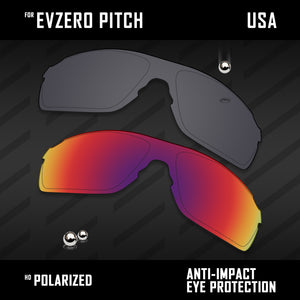 Anti Scratch Polarized Replacement Lenses for-Oakley EVZero Pitch OO9383 Options