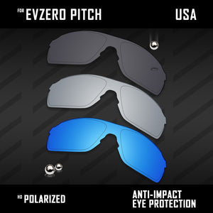 Anti Scratch Polarized Replacement Lenses for-Oakley EVZero Pitch OO9383 Options