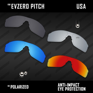 Anti Scratch Polarized Replacement Lenses for-Oakley EVZero Pitch OO9383 Options