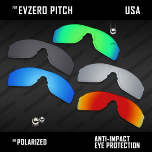 Anti Scratch Polarized Replacement Lenses for-Oakley EVZero Pitch OO9383 Options