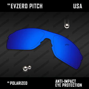 Anti Scratch Polarized Replacement Lenses for-Oakley EVZero Pitch OO9383 Options