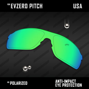 Anti Scratch Polarized Replacement Lenses for-Oakley EVZero Pitch OO9383 Options