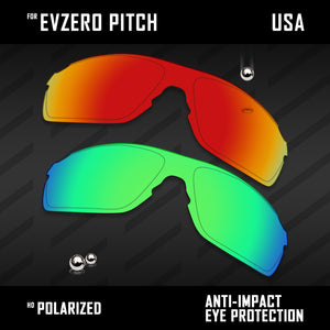 Anti Scratch Polarized Replacement Lenses for-Oakley EVZero Pitch OO9383 Options