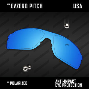 Anti Scratch Polarized Replacement Lenses for-Oakley EVZero Pitch OO9383 Options